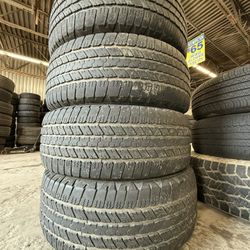 4 Used 275/55/20 Goodyear wrangler RSA Tires