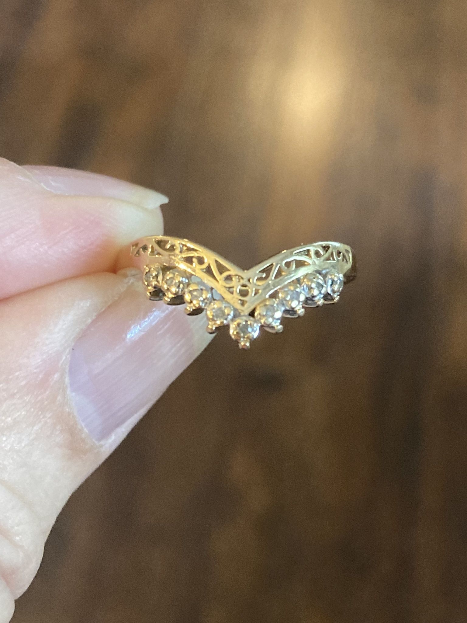 Vintage Gold And Diamond Ring