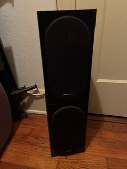 Pioneer Black Tower Floor Speaker