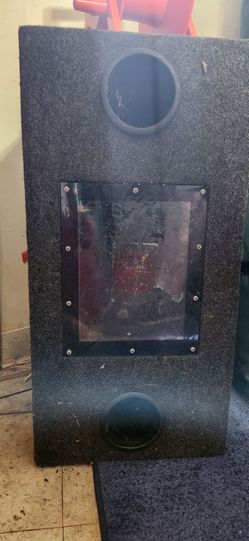 Dual 10 inch old school bandpass subwoofer box