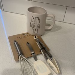 Rae Dunn Set | Mug | Mini Utensils | Home And Kitchen 
