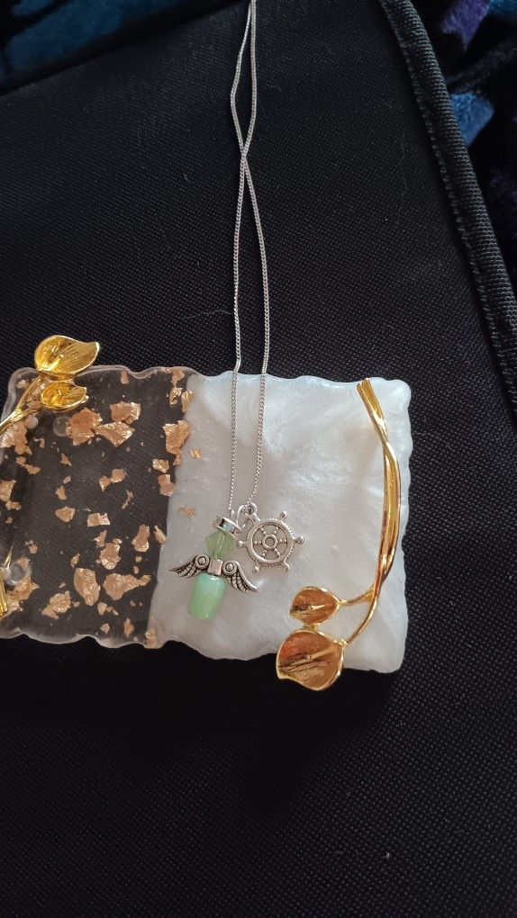 Jade Angel On Sterling Silver Chain