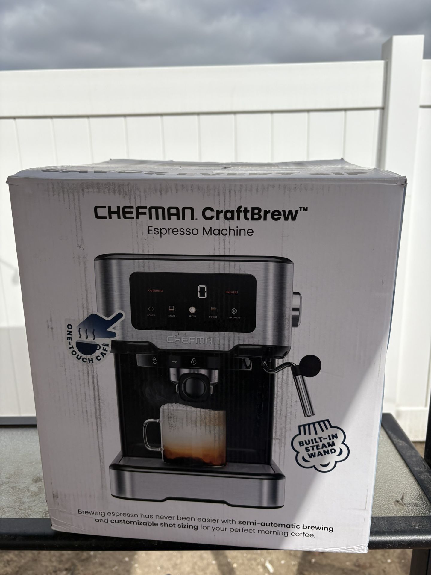 Chefman CraftBrew Espresso Machine 15 Bar Pump