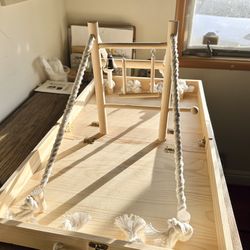 Parrot bird play ground pan. Foldable