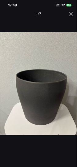 Ikea Flower Plant Pot Gray 9"