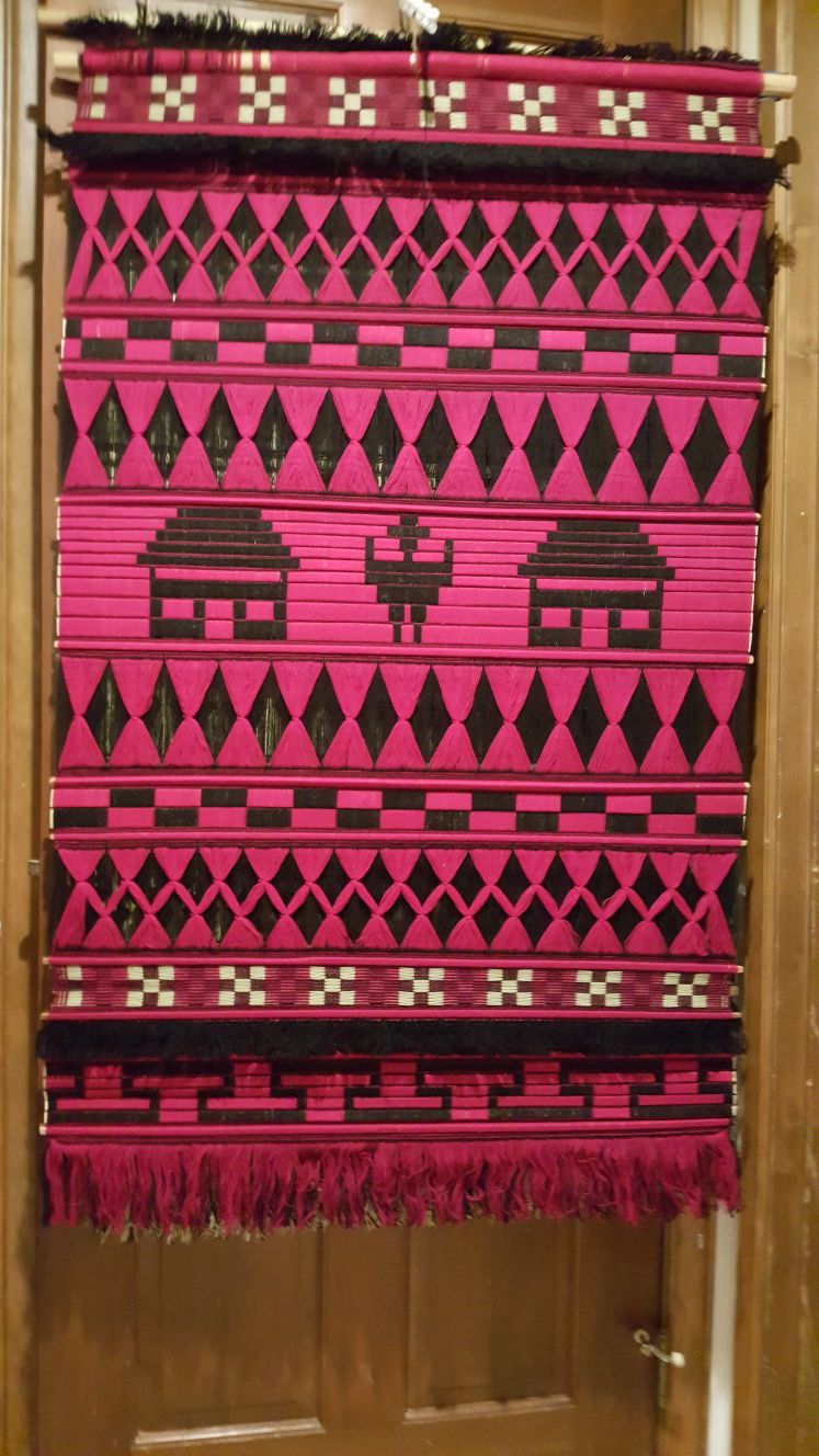 Handcrafted vintage cotton wall hanging / tapestry, Guatemala