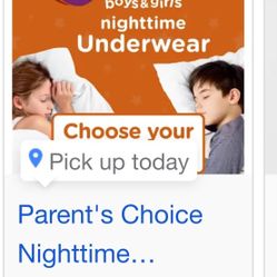 Parents choice Nighttime underwear 