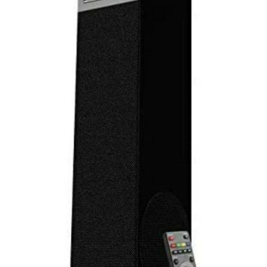 Sykik tower TSME26, high power 60W RMS tower speaker with Bluetooth, powerful 6.5 inch sub-woofer, Pair of 4 inch drivers, SD, USB AUX jacks. FM radio