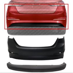 2017 2018 HYUDAI ELANTRA SEDAN REAR BUMPER COVER OEM
