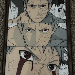 Naruto Obito Glass Painting