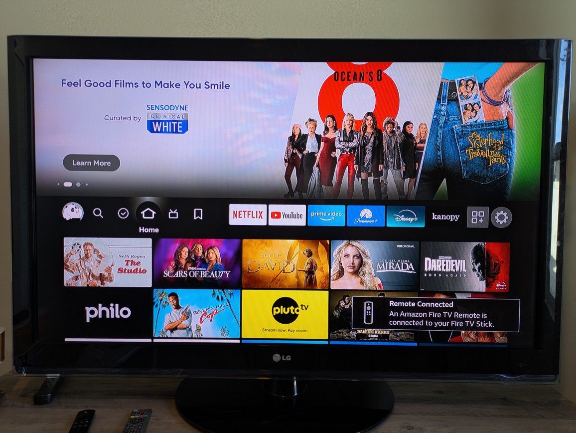 55" LG TV + Amazon Firestick + Speakers