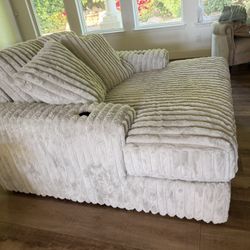 Chenille Double Chase Lounge  