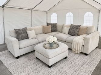 Beige sectional