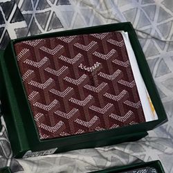 Red Goyard Wallet