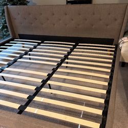 Cal-King Bed - Bed Frame/Headboard - Available in Different Colors - Same Day Delivery - No Credit Needed