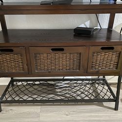 TV Stand With Drawers And Shelf