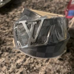 Louis Vuitton Belt Dark Silver