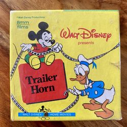 🎞️ NEW 1965 Walt Disney's Trailer Horn Cartoon Super 8mm B&W Film Factory Sealed Donald Chip & Dale