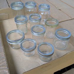 Assorted Canning Jars 11 Total