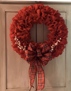 Handmade Burlap Wreath