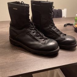 Bates Dura-shock Lace To Toe Side Zipper Boots