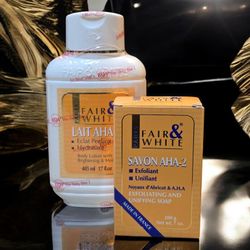 Fair And White AHA Original Kit ( Lotion & Bar Soap )