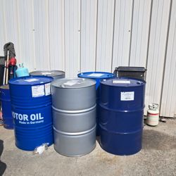 $18 Each, 55-Gallon Metal Drums/Barrels/Containers 