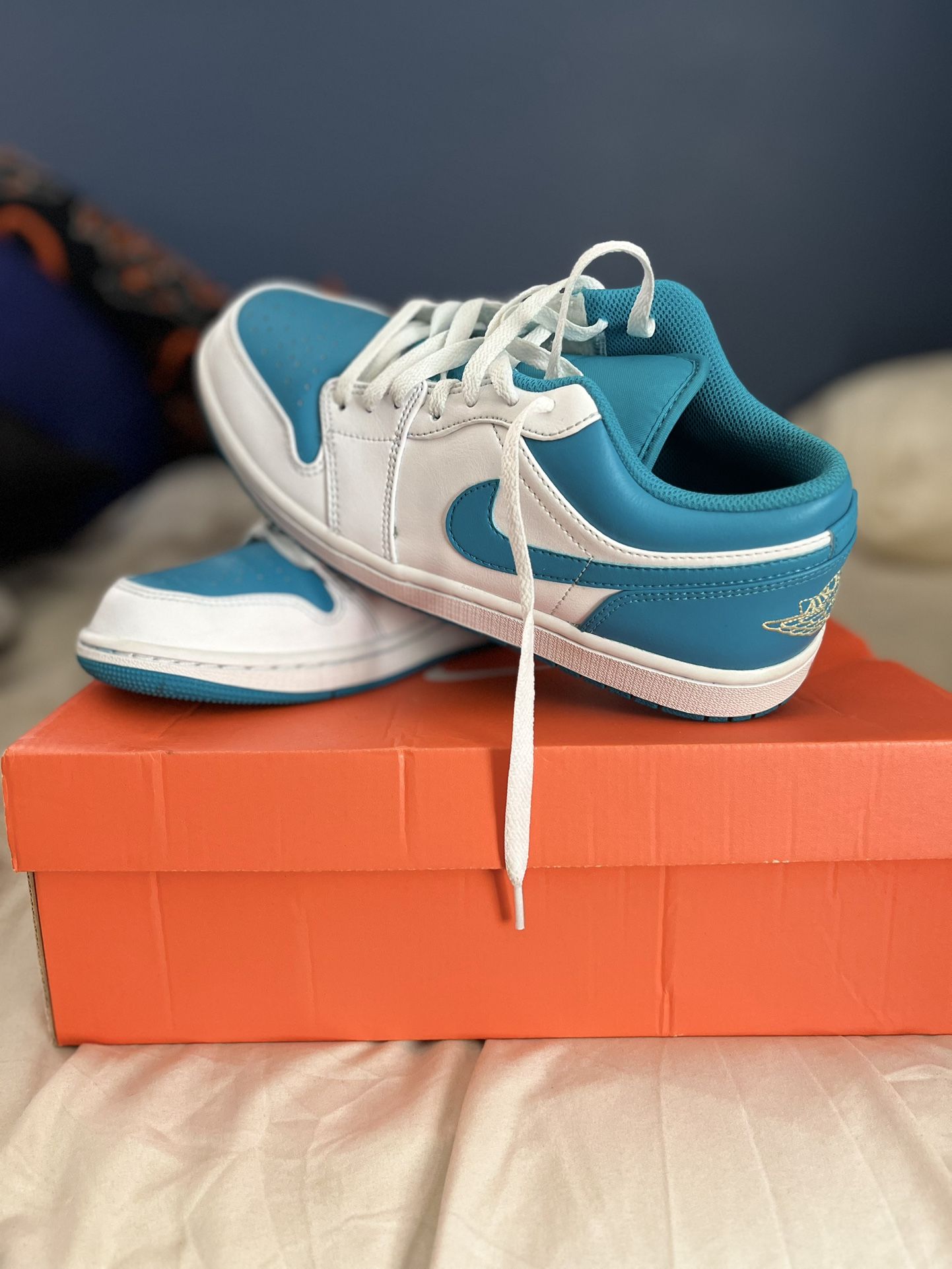 SEND BEST OFFER JORDAN 1 LOW “AQUATONE” REPLACEMENT BOX