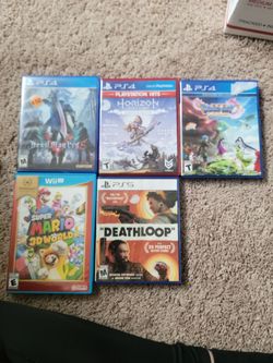 Ps4, PS5 and WiiU games