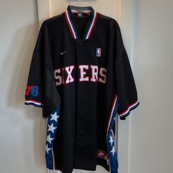 Nike 76ers Warmup Jacket Size XL