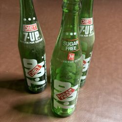 Old Seven Up Bottles(3)
