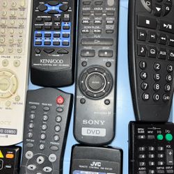 Remote Controls For Dvd Vcr cassette Cd Players $15 Each!