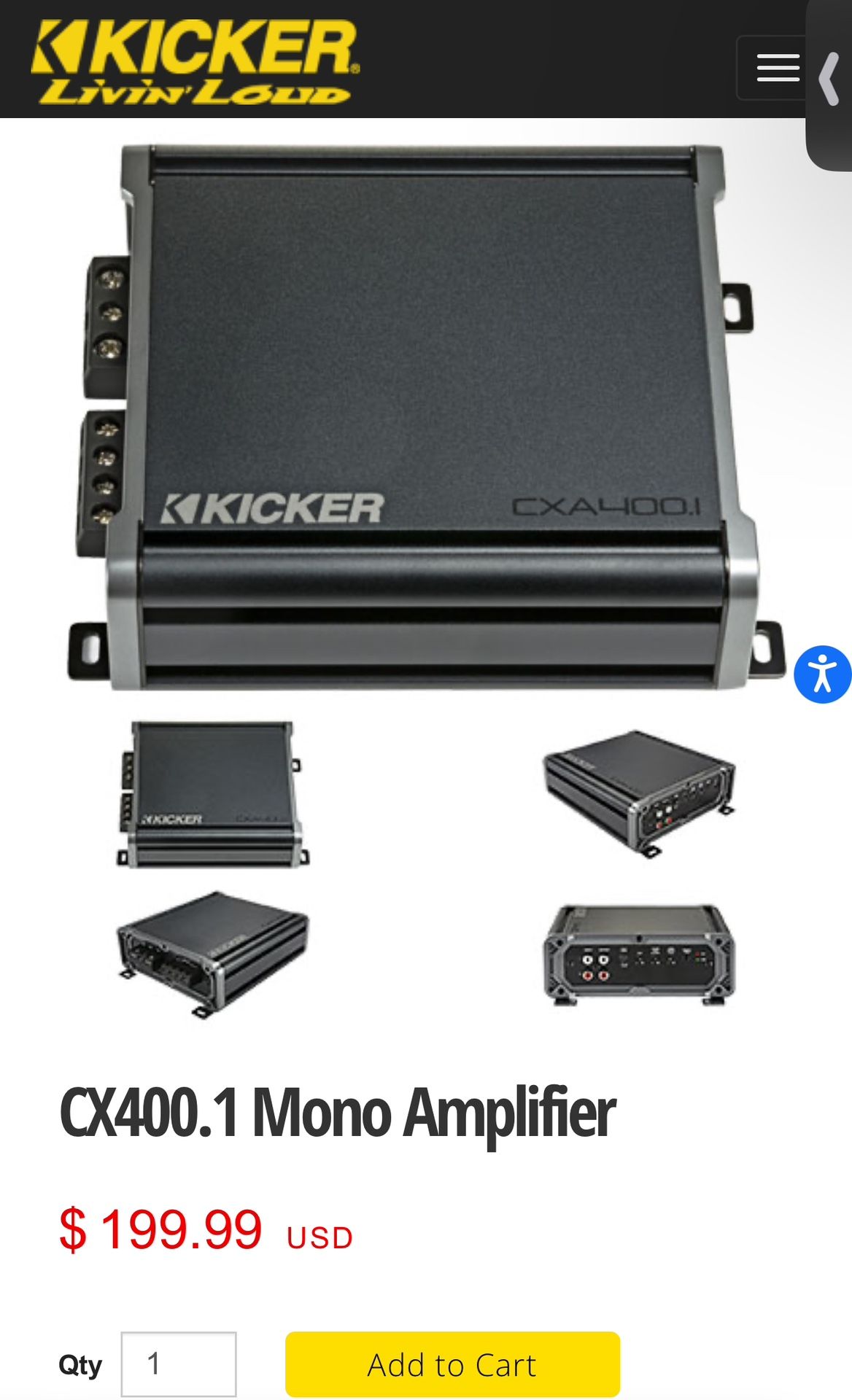 Kicker Amplifier Subwoofer Speaker 800w