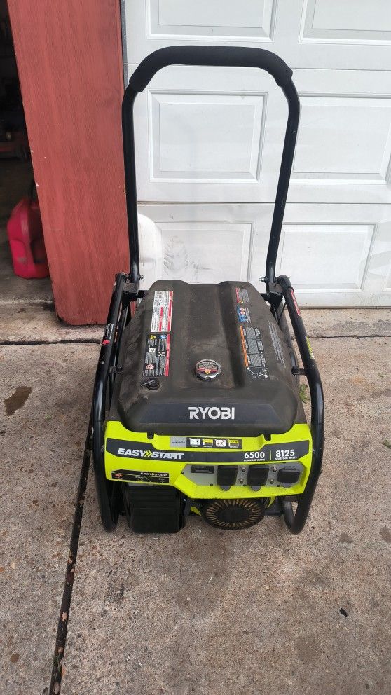 Ryobi generator 6500 Watts 8125 Max