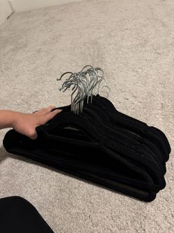 Black Felt Hangers Set Of 25