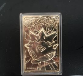 1996 23K Gold Plated Topegi Pokémon Collectors Card from original movie