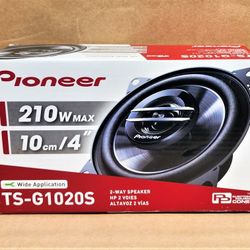 Pioneer Car Speaker Set 4 Inch 2-Way Coaxial Speaker System 210 Watts TS-G1020S 🚨 Payment Options Available 🚨 No Credit Needed 🚨 