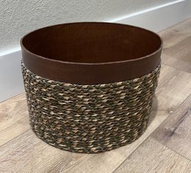 Round Wooden Basket
