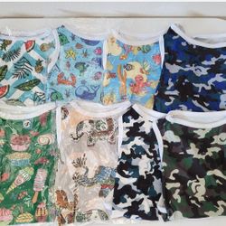 8 PCS DOG PUPPY CAT PET VEST CLOTHES APPAREL BOY CAMOUFLAGE 