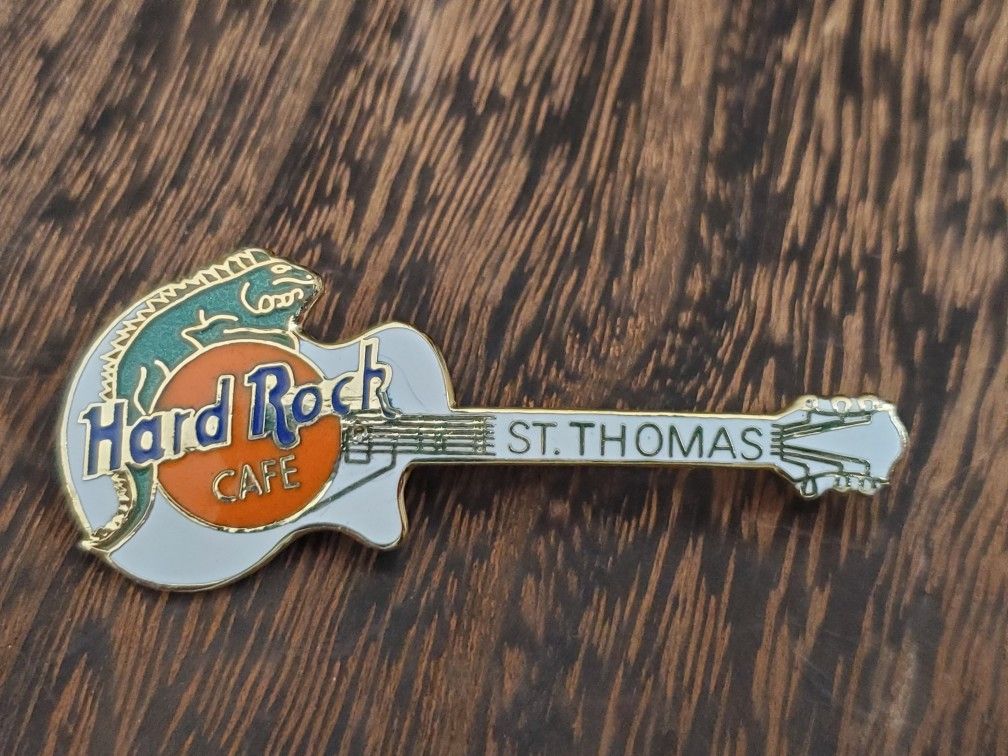 Hard Rock Cafe St. Thomas Guitar Pin 