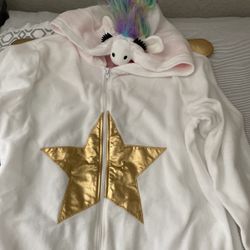 Unicorn Costume Or Lounge Wear Onsie 