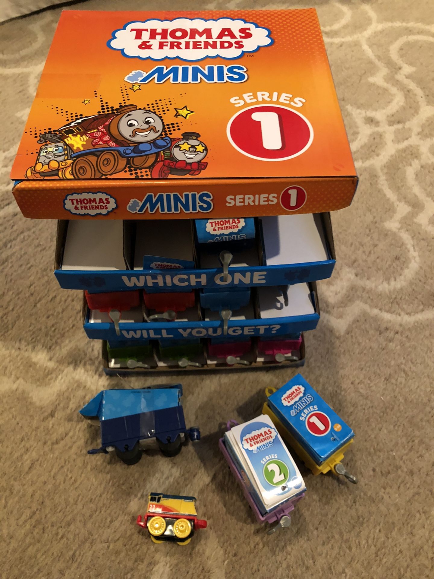Thomas and friends minis with hook along carriers