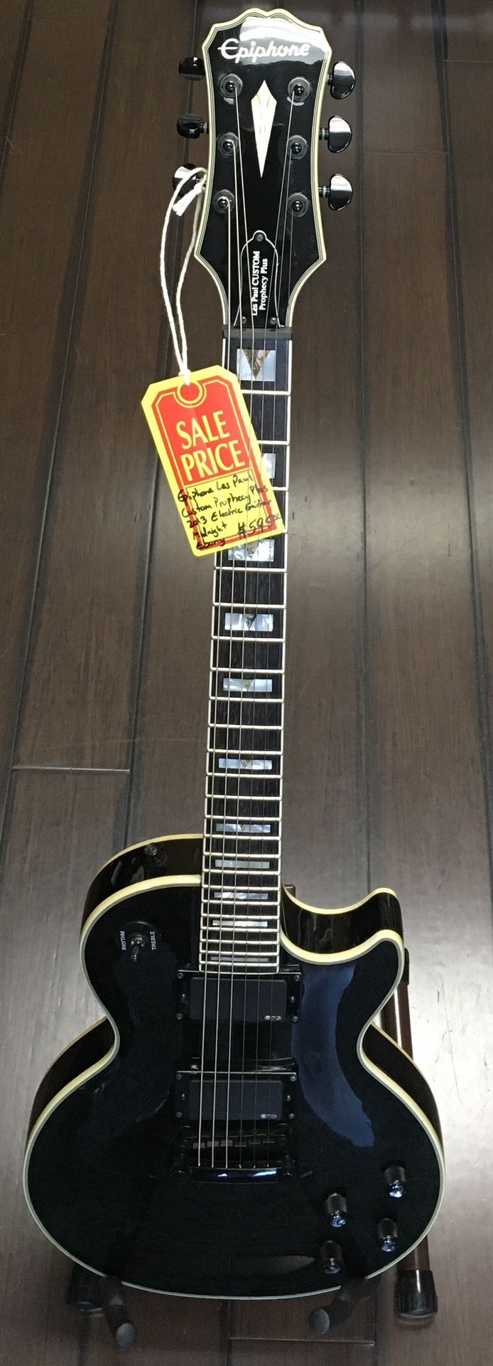 Epiphone Les Paul Custom Prophecy Plus 2013 Electric Guitar Midnight Ebony