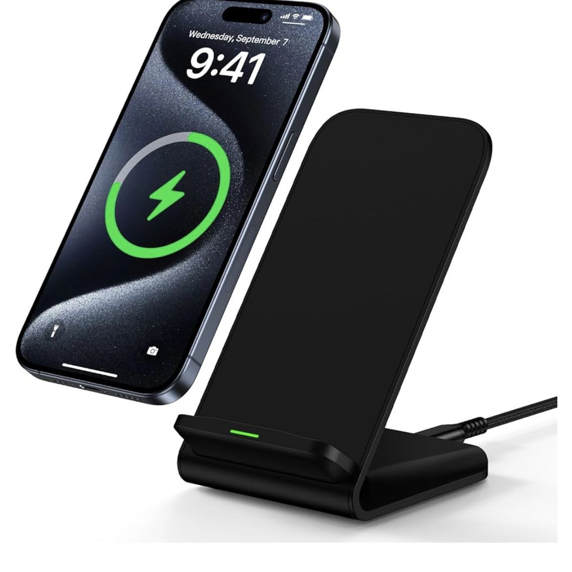 Samsung Wireless Charger Fast Charging Stand Wireless Android Desk Phone Charger Stand for Samsung Galaxy S25 S24 Ultra S24+ S24 S23 FE S22 S21 S20 S1