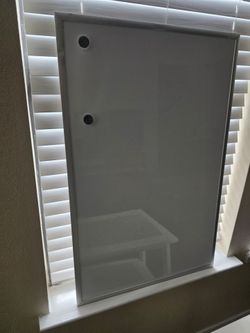 Dry Erase Whiteboard – 23" × 35" – Silver Frame – $10