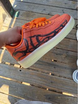 Nike Air Force 1 low orange skeleton Halloween