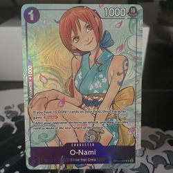 O-nami Op05-062 One Piece Promotion Cards