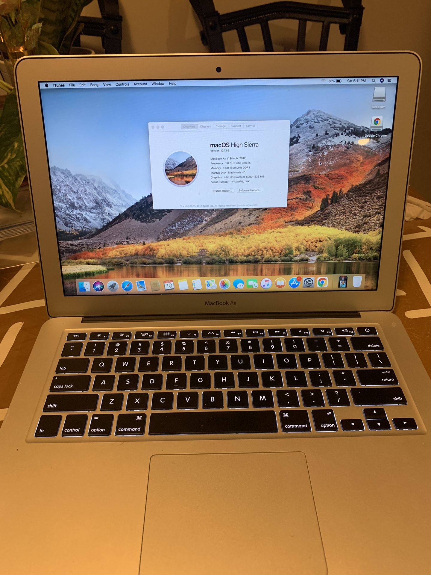 MacBook Air 2017 (want cash Or Trade For Gaming Laptop/pc)