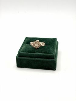 .925 Sterling Silver Nugget Ring Size 10.5