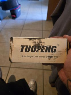TUOFENG Solid Wire Kit box, which contains spools of single-core tinned copper hook-up wire
